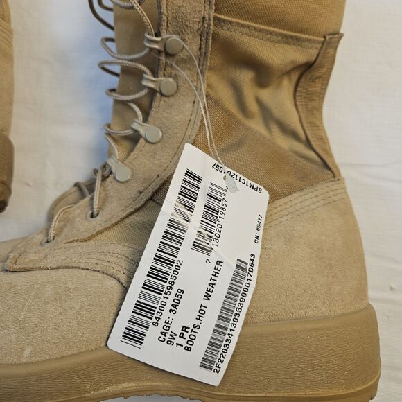 New McRae Mil-Spec Hot Weather Army Combat Coyote Boot 9W Vibram Sierra outsole - Picture 4 of 13
